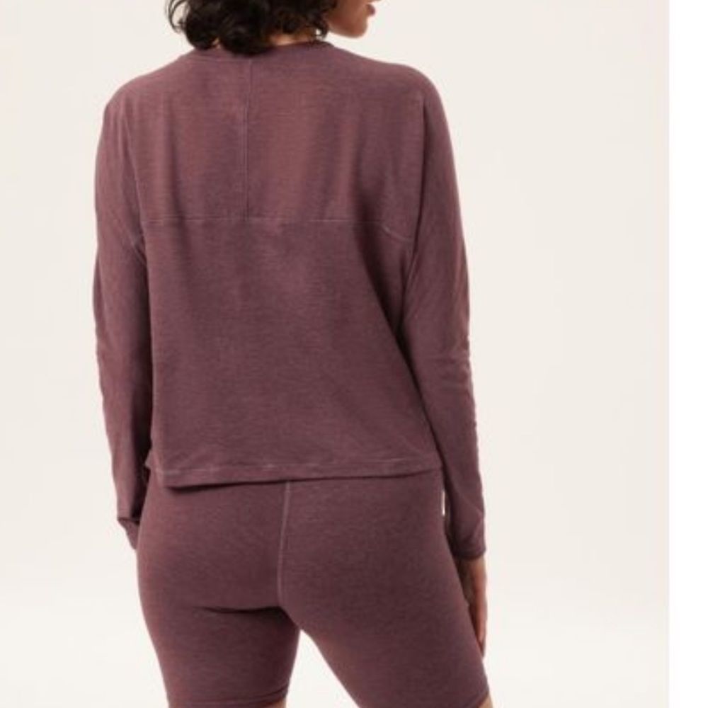 Girlfriend Collective Huckleberry ReSet Long Sleeve Tee - Picture 2 of 13